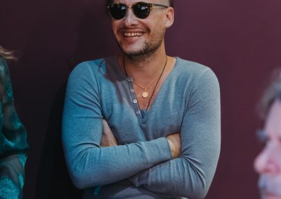Clément Doche en studio. Dig Studio, Paris, France.